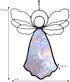 Angel Ornament Stained Glass Window Sun Catcher Display Christmas Tree Decoration Holiday Decor Memorial Remembrance Sympathy Gifts for CNA Nurse J Devlin ORN 303 Series (Clear Iridescent)