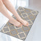 Watforsh Super Absorbent Bath Mat Non-Slip Quick Drying Thin Bathroom Carpet Floor Machine Washable Water Quick Absorbent Soft Rubber Rug Easy to Clean Bathroom, Doorway (15.8x23.6,Gray)
