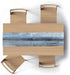 AILUER Blue and Grey Table Runner,Abstract Modern Art Burlap Table Runners for Table Dresser Runner Farmhouse Style for Dinner Party Holidays Home Decoration (Blue Grey, 13"x 71")