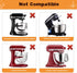 Flex Edge Beater for KitchenAid Mixer 6 Quart Bowl-Lift Stand Mixer, Beater with Silicone Edge, Perfect 6 QT Bowl-Lift Stand Mixer Attachment, Mixer Accessory