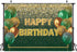 Ticuenicoa 7—5ft Glitter Green Gold Birthday Backdrop Gold Green Bokeh Balloons Women Men Happy Birthday Banner Decorations 30th 40th 50th 60th Birthday Party Photography Background Photo Props