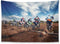 KULUSSY Tapestry Wall Hanging 80x60 Inch Start Motorcross Bike Motocross Dirt Dirtbike Path Supercross Action Active Air Decorations Tapestry for Bedroom Living Decor