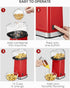 Hot Air Popcorn Popper, 1400W Electric Popcorn Maker Machine 2 Minutes Fast Popping, 18 Cups, Healthy & Fat Free, For Home, Christmas, Movie Night or Party, BPA Free