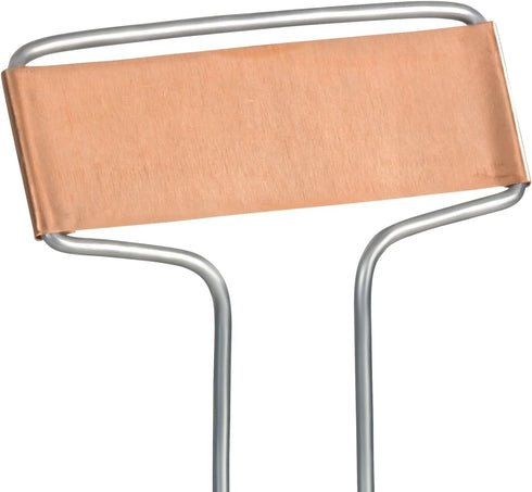 GardenMate 25-Pack Weatherproof Banner Copper Metal Plant Labels, Height 10.5", Label Area 2.5'' x 7/8''