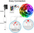 DAYBETTER Led Strip Lights 50ft Smart Light Strips with App Control Remote, 5050 RGB Led Lights for Bedroom, Music Sync Color Changing Lights for Room Party