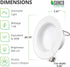 Sunco Lighting 4 Inch LED Can Lights Retrofit Recessed Lighting, Baffle Trim, Dimmable, 3000K Warm White, 11W=60W, 660 LM, Damp Rated, Replacement Conversion Kit UL Energy Star Listed 4 Pack