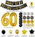 60th Birthday Decorations For Men -Happy Birthday Banner 60 Birthday Balloons Birthday Party Balloon Numbers