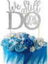 GrantParty Glitter Silver 20th Anniversary Cake Topper We Still Do 20th Vow Renewal Wedding Anniversary Cake Topper