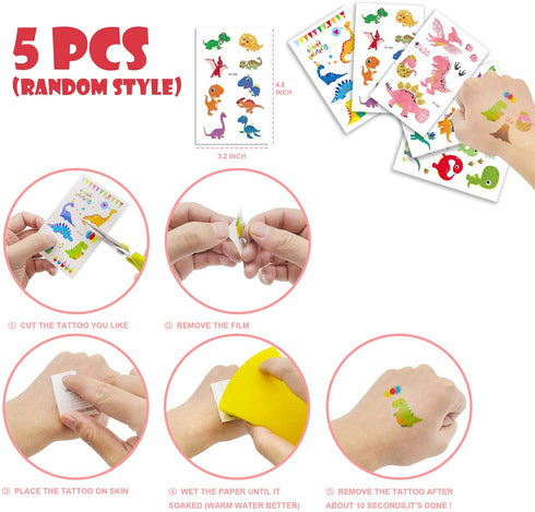 56 PCS Dinosaur Party Favors,Dinosaur Party Goodie Bag Fillers,Prizes Gift Carnivals for Kids Birthday