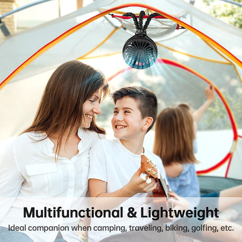 GUSGU Mini Stroller Fan Clip-on for Baby, Small Portable Fan Rechargeable and Handheld, USB Cooling Fan with 3 Adjustable Speeds and Flexible Tripod for Travel, Car Seat, Camping, and Bedroom.