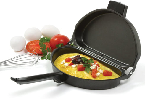 Norpro Nonstick Omelet Pan, 9.2 inches, Black