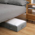 33.5x17x6" Long Collapsible Storage Boxes, holding shape well, Good under the bed organization solutions for kids toys- comforters -shoes, or wires electronics in TV stand. Dark Gray