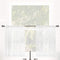 Clean Window Windowpane Plaid Anti-Dust Allergy/Pet Friendly Sheer Cafe Curtain, 52" x 24", White