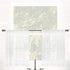 Clean Window Windowpane Plaid Anti-Dust Allergy/Pet Friendly Sheer Cafe Curtain, 52" x 24", White