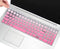 Keyboard Cover Skin for 2020 2021 Lenovo Ideapad 3 15 15.6 17.3 Inch Laptop Keyboard Cover Protector (with Numeric Keypad), 2020 Lenovo Ideapad 3 15 Accessories, Ombre Pink (US Layout)