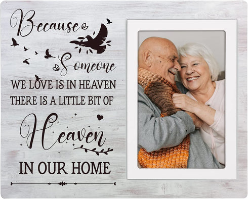 Memorial Picture Frame - Sympathy Gifts for Loss of Loved One - In Loving Memory of Mother, Father, Grandma, Grandpa ( 4x6 Inch )