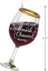 Hallmark Keepsake Christmas Ornament 2021, Hallmark Channel The Perfect Pairing Wine Glass