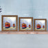 10x10 Brown Picture Frames Square Rustic Wood 2 Pack Display Photo Frame 10 x 10 with Stand for Wall Mounting and Tabletop Home Decoration