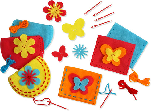 Serabeena Sew Your Own Purses - Easy and Fun to Do Sewing Kit for Kids