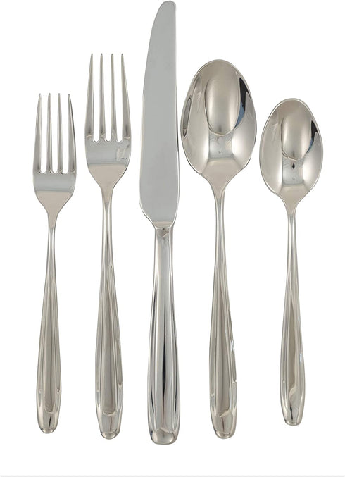 Ginkgo International Madison 20-Piece Flatware Set, Service for 4, silver