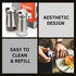 Gorgeous Salt and Pepper Shakers Set With Adjustable Pour Holes - The Perfect Dispensers for your Salts