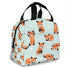 Red Panda Bears Lunch Bag Insulated Lunch Box with Front Pocket Reusable Tote Bag For Office Work Picnic Travel Shopping