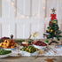 Artificial Mini Christmas Tree, 24 Inch Small Table Top Christmas Tree with Lights Hanging Ornaments Tree Star Topper for Kids Christmas DIY Project for Xmas Home Indoor Desk Tabletop Decoration