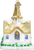 Old World Christmas Church Collection Glass Blown Ornaments for Christmas Tree Golden Cathedral