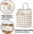 DRON TOOON Fabric Wall Hanging Storage Caddy Bag Over the Door Pouch Organizer for Bedroom Bathroom Kitchen (3Pack-A)
