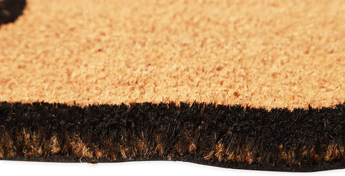 Nautical Anchor Welcome Mat for Front Door, Natural Coir Doormat (30 x 17 in)