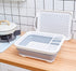 Collapsible Dish Drying Rack and Drainboard Set Portable Camp Dish Drainer Dinnerware Organizer Dish Rack Foldable Dying Dish Storage Rack for Kitchen Counter RV Camping Accessories