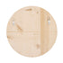 NoJo Be Brave Little One Tan & White Round Wood Nursery Wall Decor, Tan, White