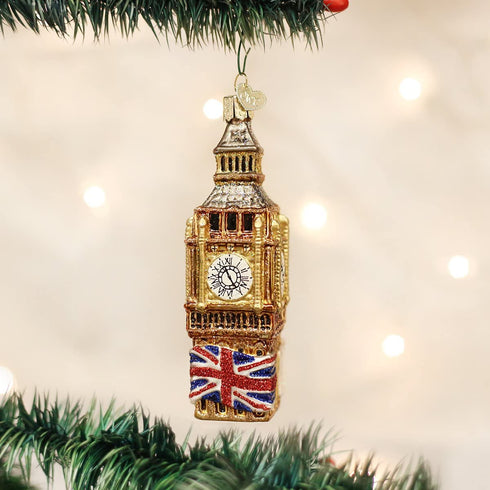 Old World Christmas Cities, Places and Landmarks Glass Blown Ornaments for Christmas Tree Big Ben