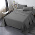 Secura Everyday Luxury Queen Bed Sheet Set 4 Piece - Soft Microfiber 1800 Thread Count 16" Deep Pocket Sheet Sets - Hypoallergenic, Wrinkle & Fade Resistant (Gray)