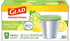 Glad Small Kitchen Drawstring Trash Bags 4 Gallon Green Trash Bag Febreze , Sweet Citron & Lime, 80 Count (Package May Vary)