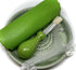 BonCera, All-in-one 4pcs Premium Ceramic Garlic Grater Set - Hand-Made, Green Glazed Design Grater Plate w/Garlic Peeler, Gathering Brush, Display Stand, It's also grating Turmeric, Ginger, and more,