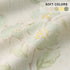 Leeva Green Blossoms Kitchen Valances for Windows, Watercolor Plant Pattern Design Small Curtain and Drapes Valance for Office Cafe Studio, One Panel, 52x18