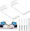 2-Pack Large Floating Shoe Shelves to Display Collectible Shoes and Sneakers, Clear Shoe Storage Shelf, Wall Mounted