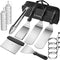 Loomla Griddle Accessories for Blackstone,13 Pc Flat Top Grill Accessories with Scraper, Spatulas, Tongs, 2 Bottles, 4 Egg Rings, Griddle Spatulas Set, Stainless Steel BBQ Accessories for Camping