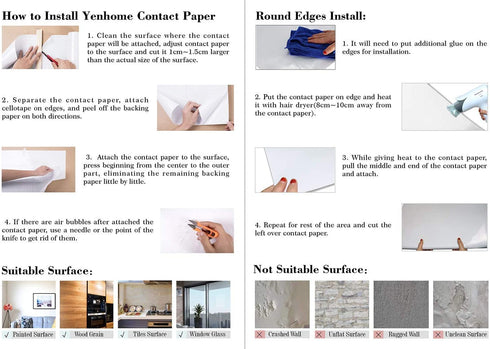 YENHOME 24" x 118" Silver Brush Stainless Steel Wall Paper for Appliances Self Adhesive Vinyl Film Waterproof Peel and Stick Wallpaper Drawer and Shelf Liner for Kitchen Cabinets