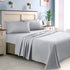 HOMEIDEAS King Size Bed Sheets - 6 Piece Set (Light Grey) - Extra Soft Brushed Microfiber 1800 Bedding Sheets, Deep Pocket, Wrinkle & Fade Free