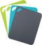 Dexas Heavy Duty Grippmat Flexible Cutting Board Set of Four, 11.5 by 14 inches: Gray, Turquoise, White, Green
