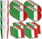 Italy Italian Flag Birthday Party Supplies Set Plates Napkins Cups Tableware Kit for 16
