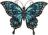 Liffy Metal Butterfly Wall Decor Outdoor Indoor Metal Wall Art Butterfly Hanging Decorations Metal and Glass Garden Theme Home Decorations for Garden Living Room Bedroom