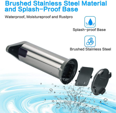 Touchless Liquid Soap Dispenser,Automatic Soap Dispenser,Touchless Soap Dispenser Automatic ,Brushed Stainless Steel Touchless Hand Sanitizer Dispenser for Bathroom Kitchen Hotel Restaurant.