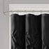 Laurel Black Shower Curtain , Solid Transitional Shower Curtains for Bathroom , 72 X 72