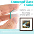 Frametory, 12x12 Picture Frame - Made to Display Pictures 8x8 Photo with Ivory Color Mat - Wide Molding - Built in Hanging Features - Preinstalled Wall Mounting Hardware (12x12, Walnut)