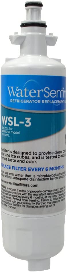WaterSentinel WSL-3 Refrigerator Replacement Filter: Fits LG LT700P Filters , White
