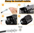 Oflywe 2 Sets Recliner Handle Replacement Parts Universal Black Metal Pull Recliner Handle with Cable for Major Sofa Recliner Brands Couch Style Pull Chair Release Handle