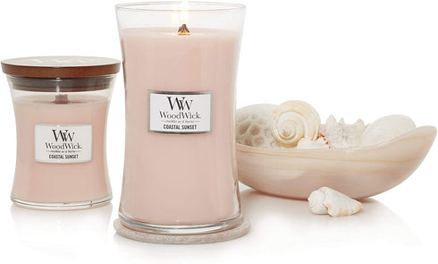WoodWick Coastal Sunset Medium Hourglass Candle, 9.7 oz.